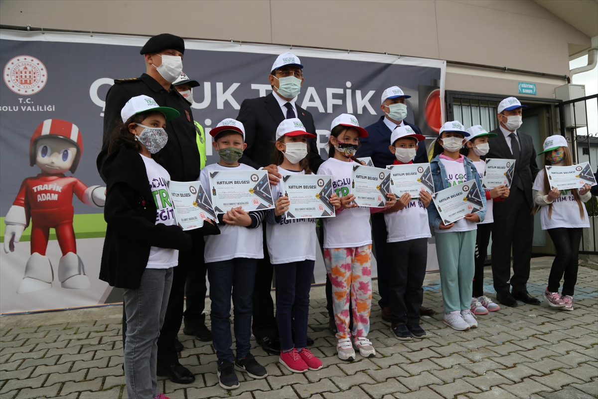 Bolu'da çocuklara eğitim parkında “trafik bilinci” kazandırılıyor