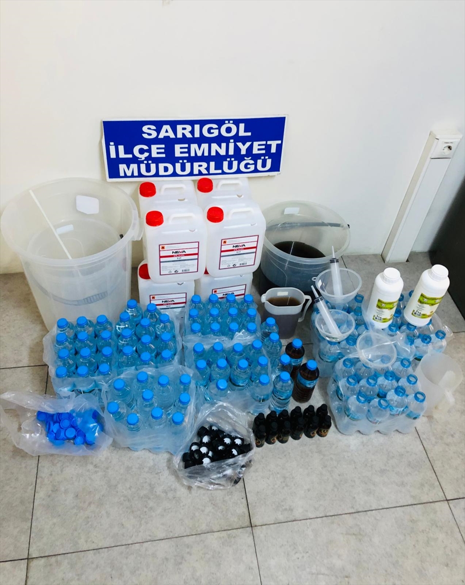Manisa'da düzenlenen sahte içki operasyonunda 1 kişi tutuklandı
