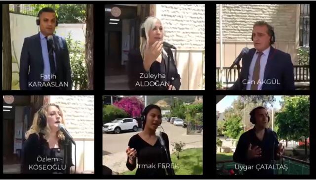 Muğla'da eğitimciler “Yunus Emre” ilahisine klip çekti