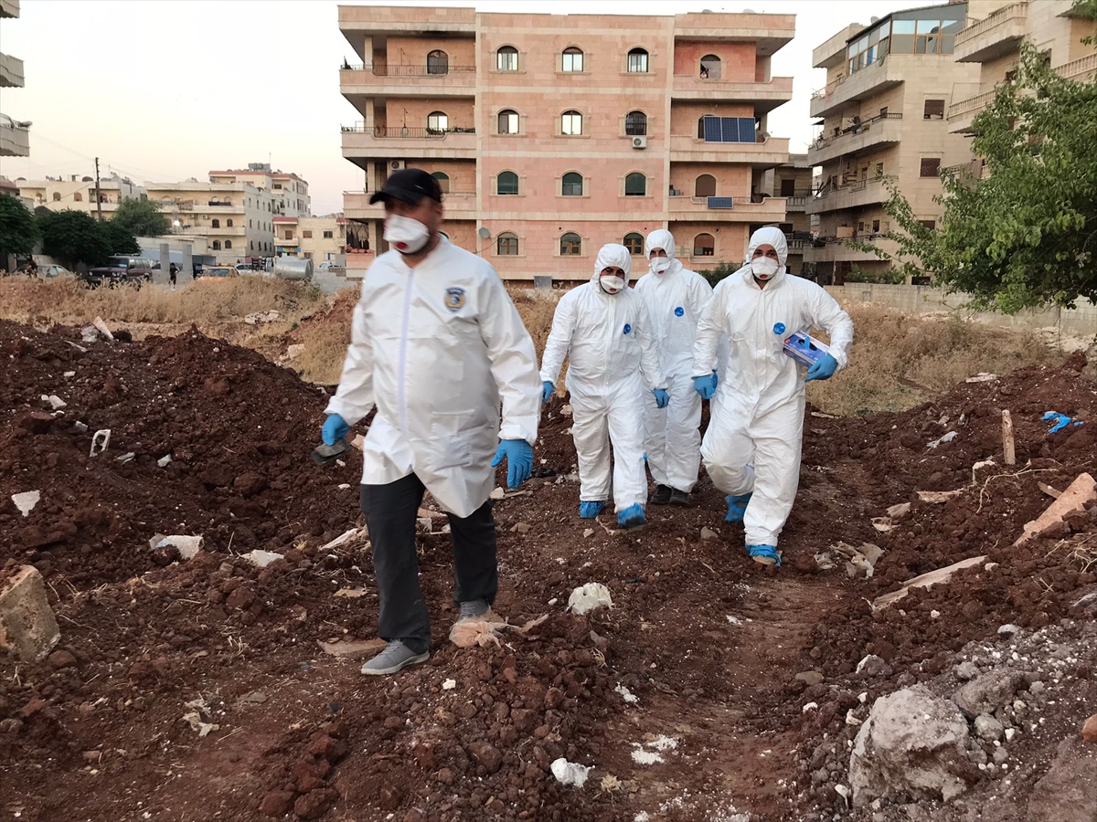 Afrin'de 35 kişinin gömüldüğü toplu mezar bulundu
