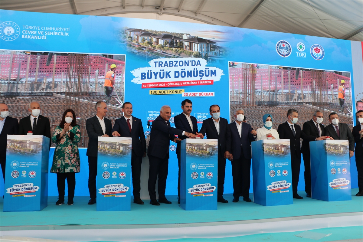 Çevre ve Şehircilik Bakanı Kurum, Çömlekçi Kentsel Dönüşüm Projesi temel atma töreninde konuştu: