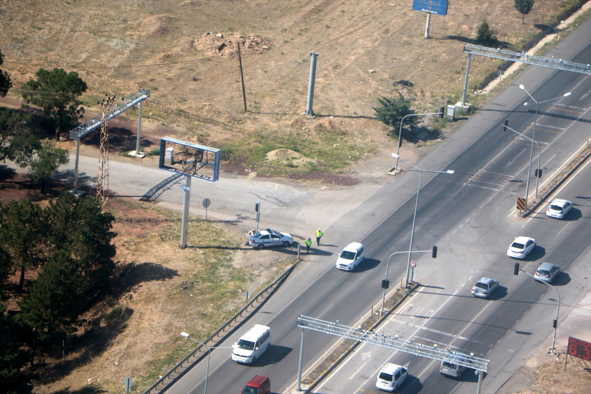 Kırıkkale'de helikopter destekli trafik denetimi yapıldı