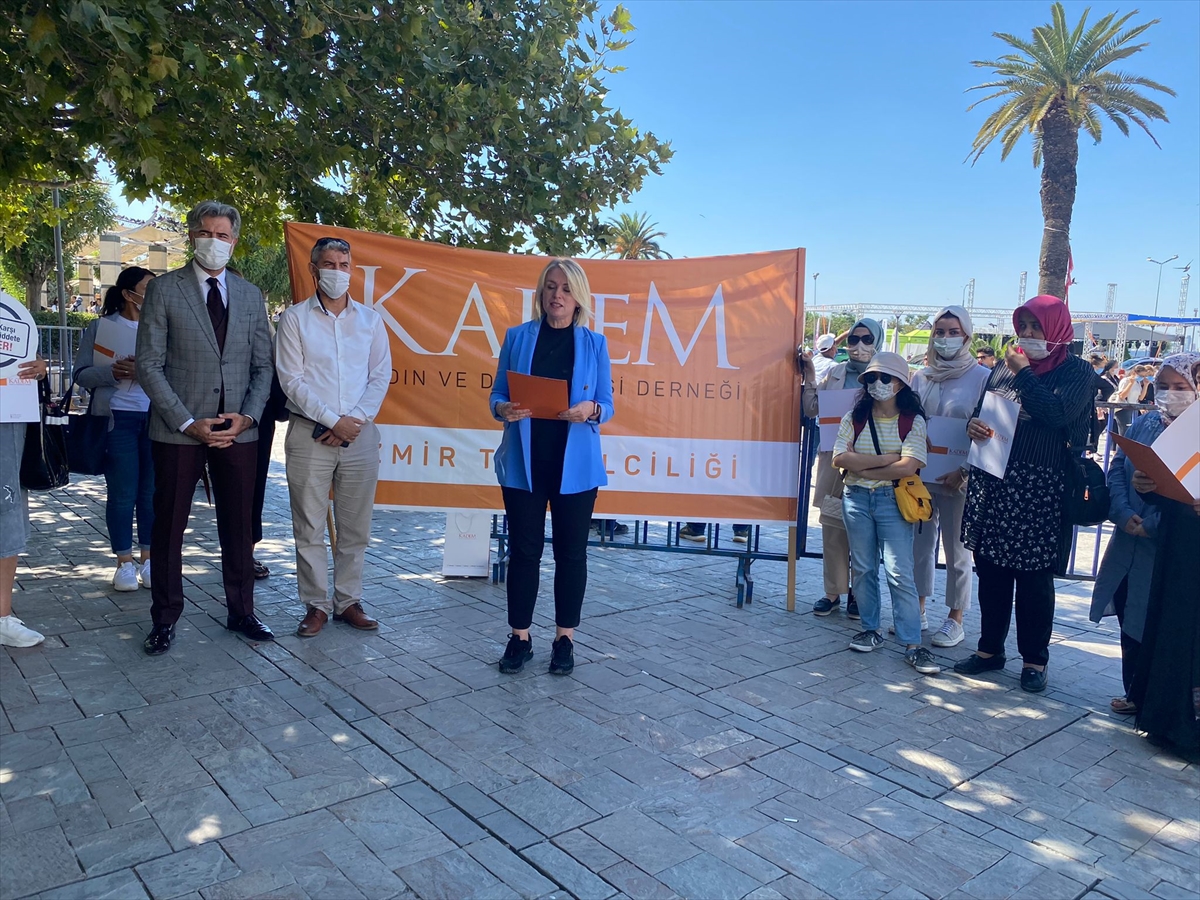 KADEM İzmir Temsilciliğinden haşemayla havuza girmek isteyen kadının site yönetimince engellenmesine tepki