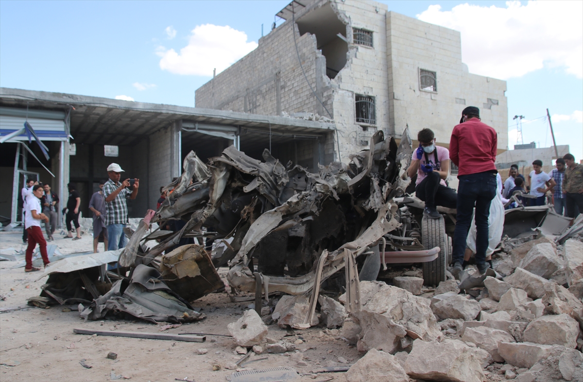 Suriye'nin Bab ilçesinde bombalı terör saldırısında 7 kişi yaralandı