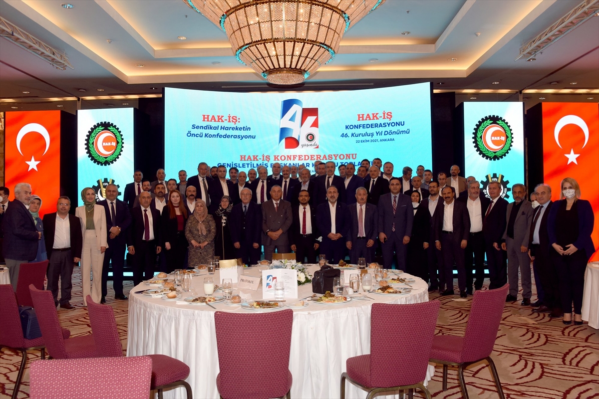 Bakan Bilgin, Hak-İş'in 46. kuruluş yıl dönümü etkinliğine katıldı