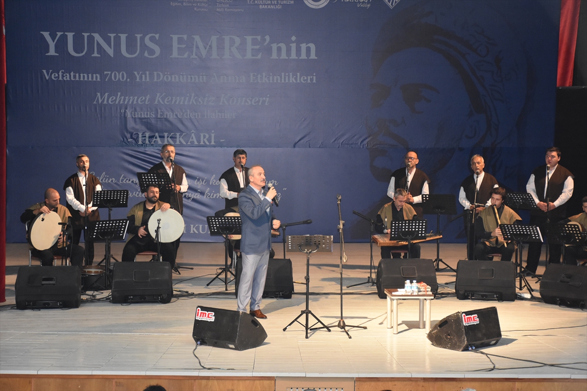 Hakkari'de Yunus Emre için vefatının 700'üncü yılında anma programı düzenlendi