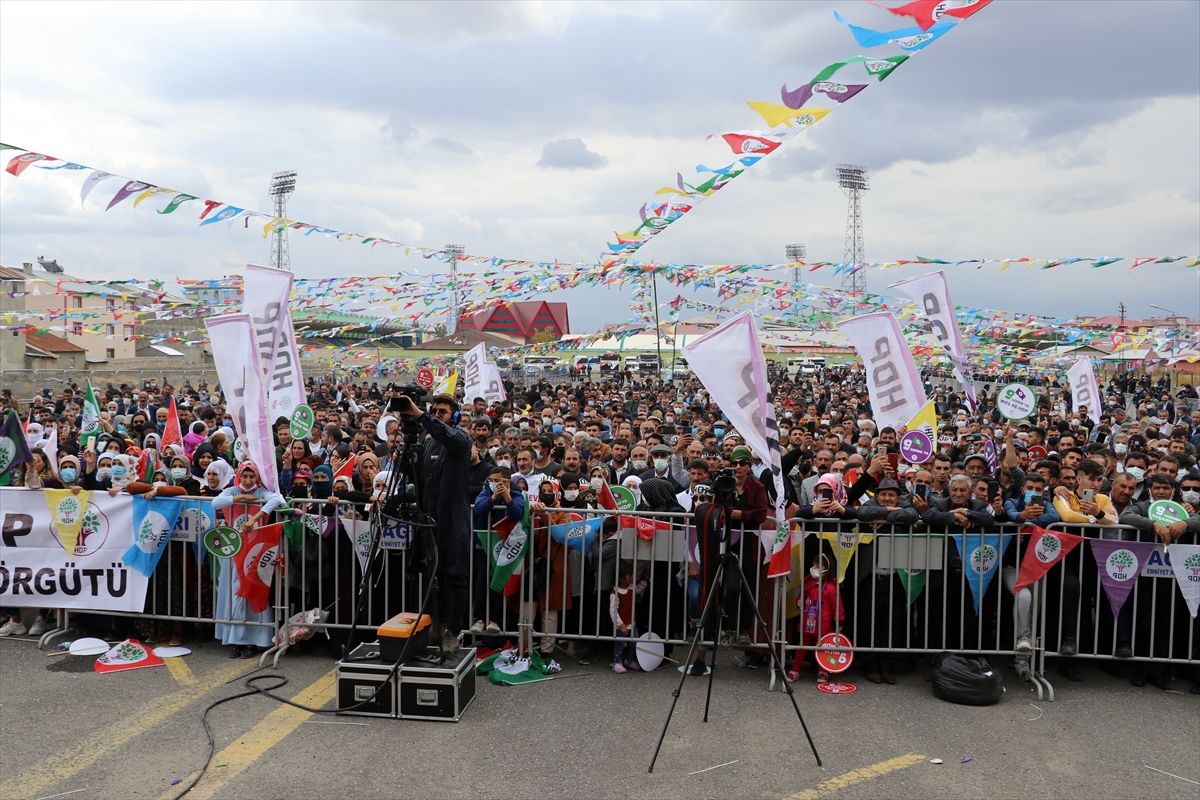 HDP Eş Genel Başkanı Buldan, partisinin Ağrı mitingine katıldı