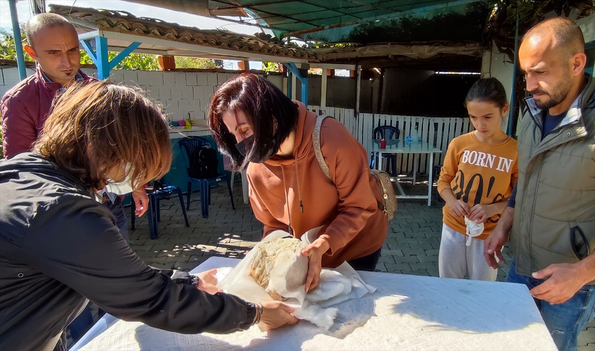Manisa'da çocuğun bulduğu, fosili andıran kaya parçası incelemeye alındı