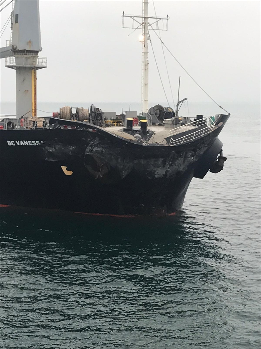 Marmara Denizi açıklarında gemi kazası
