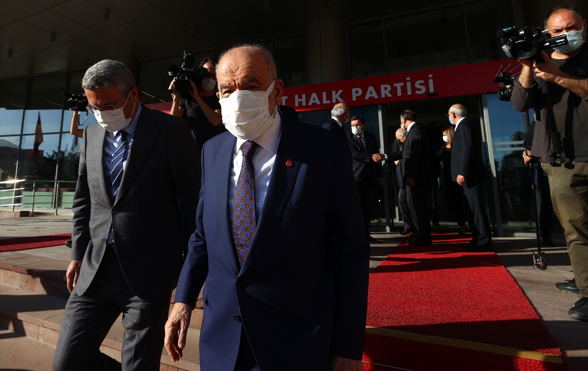 Saadet Partisi Genel Başkanı Karamollaoğlu, Kılıçdaroğlu'nu ziyaret etti
