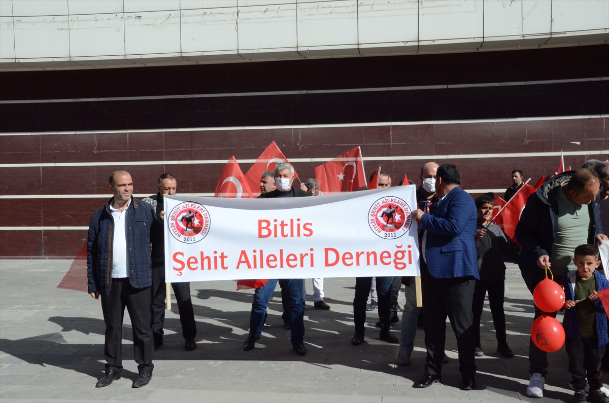 Bitlis'te gaziler ve şehit aileleri İYİ Parti'li Türkkan'ı kınadı