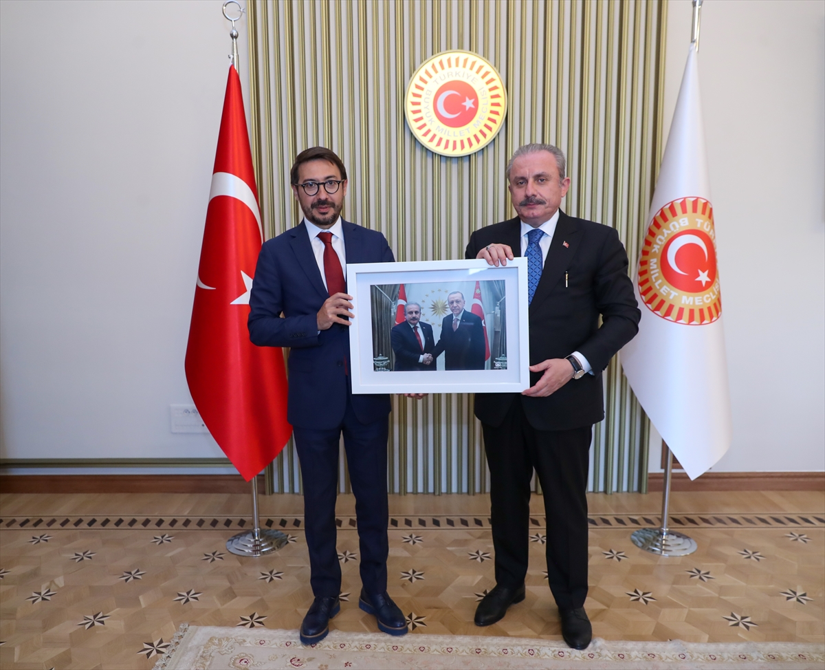 TBMM Başkanı Şentop, AA Genel Müdürü Karagöz'ü kabul etti