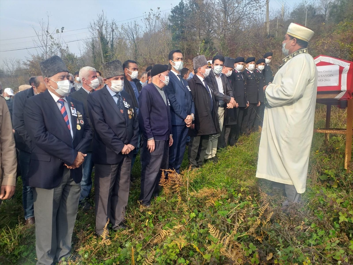Zonguldak'ta vefat eden Kıbrıs gazisi toprağa verildi