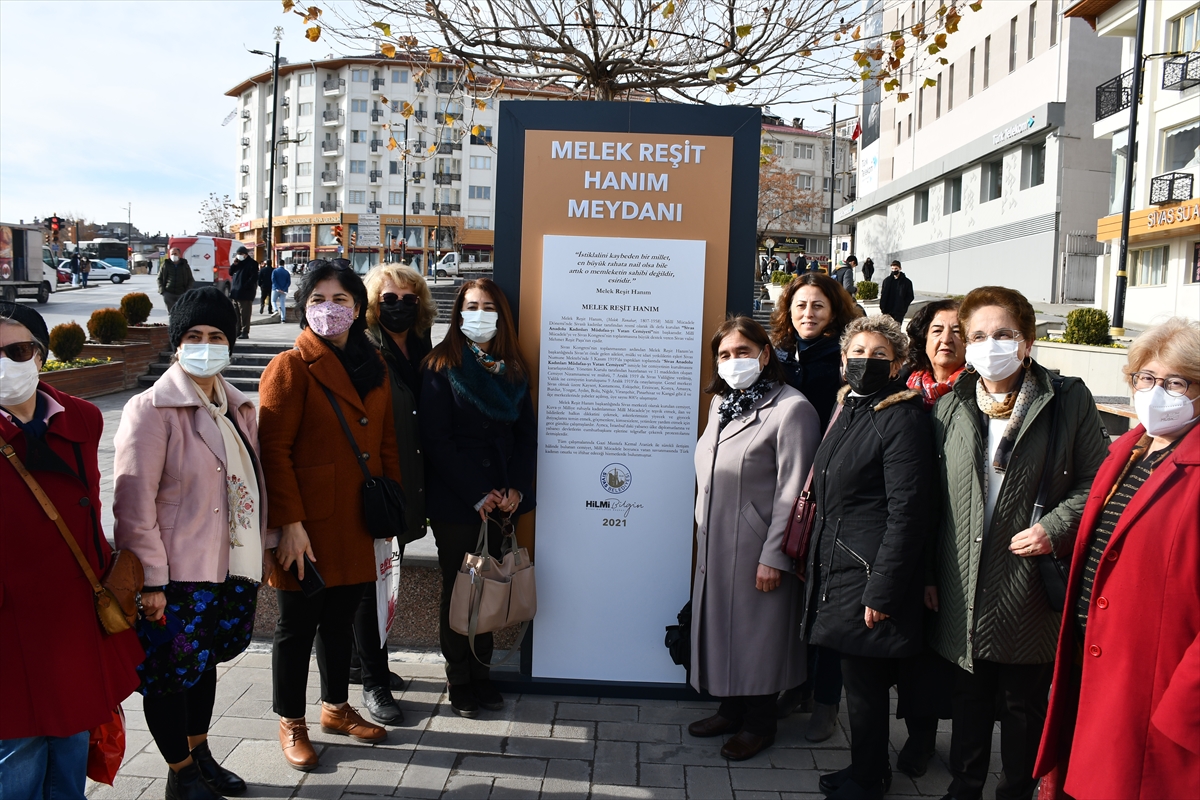 Milli Mücadele kahramanlarından Melek Reşit Hanım'ın ismi Sivas'ta meydana verildi