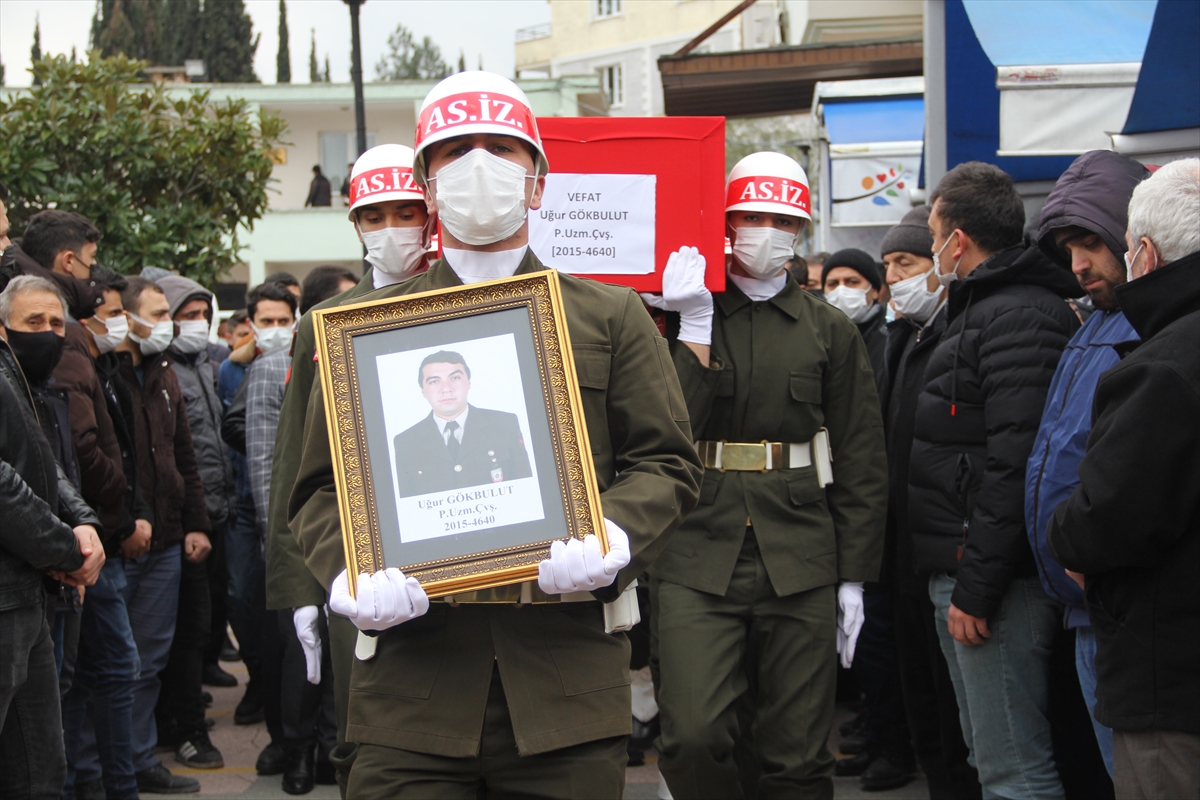 Hayatını kaybeden uzman çavuş Hatay'da toprağa verildi