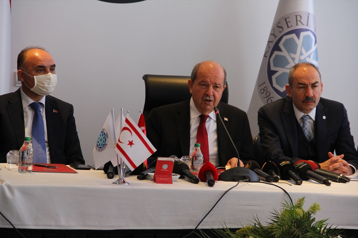 KKTC Cumhurbaşkanı Tatar, Kayseri'de basın mensuplarıyla bir araya geldi: