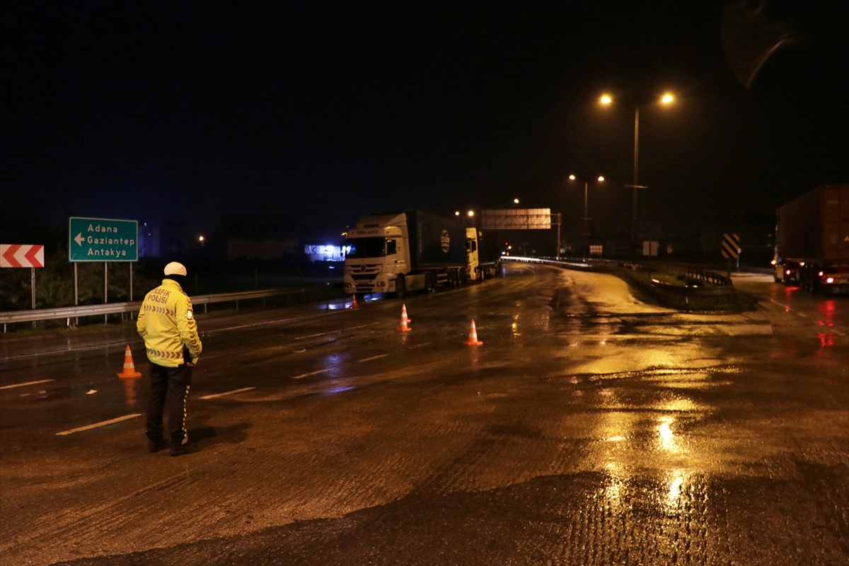 TAG Otoyolu Osmaniye'den Gaziantep yönüne ulaşıma kapatıldı