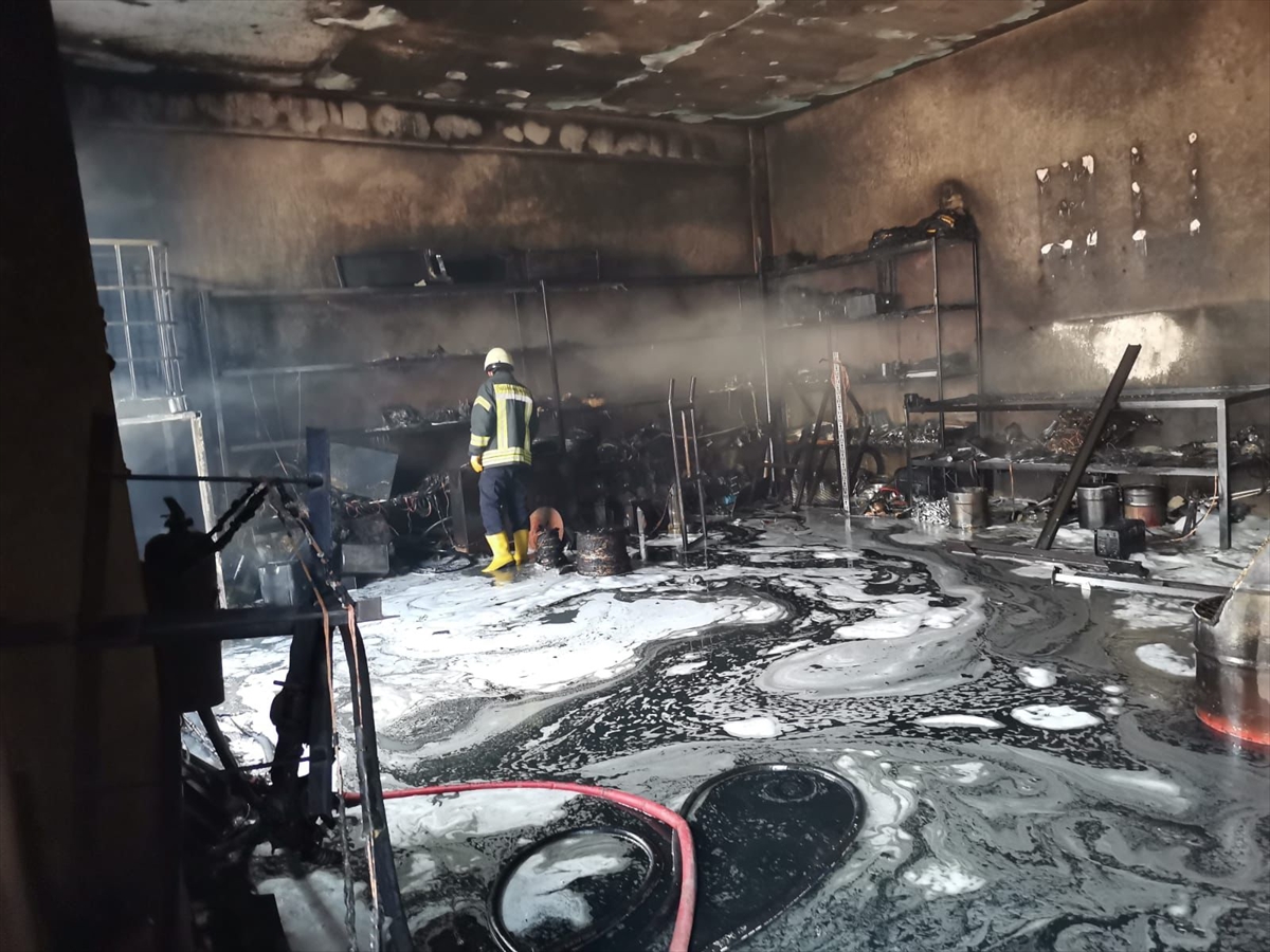 Amasya'da biyogaz tesisinde çıkan yangın hasara yol açtı