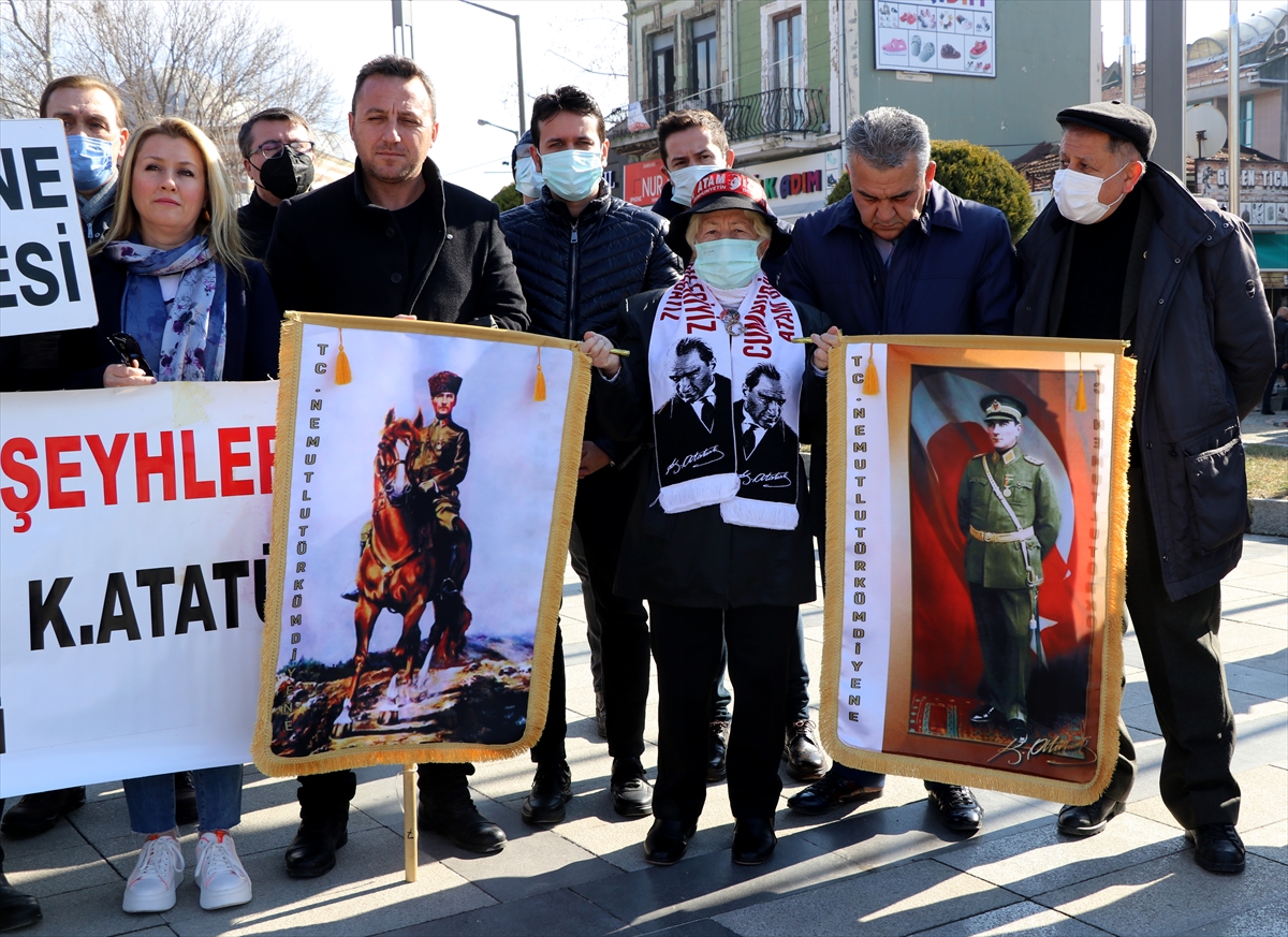 Atatürk ve Adalet anıtlarına saldırılara Edirne'den tepki