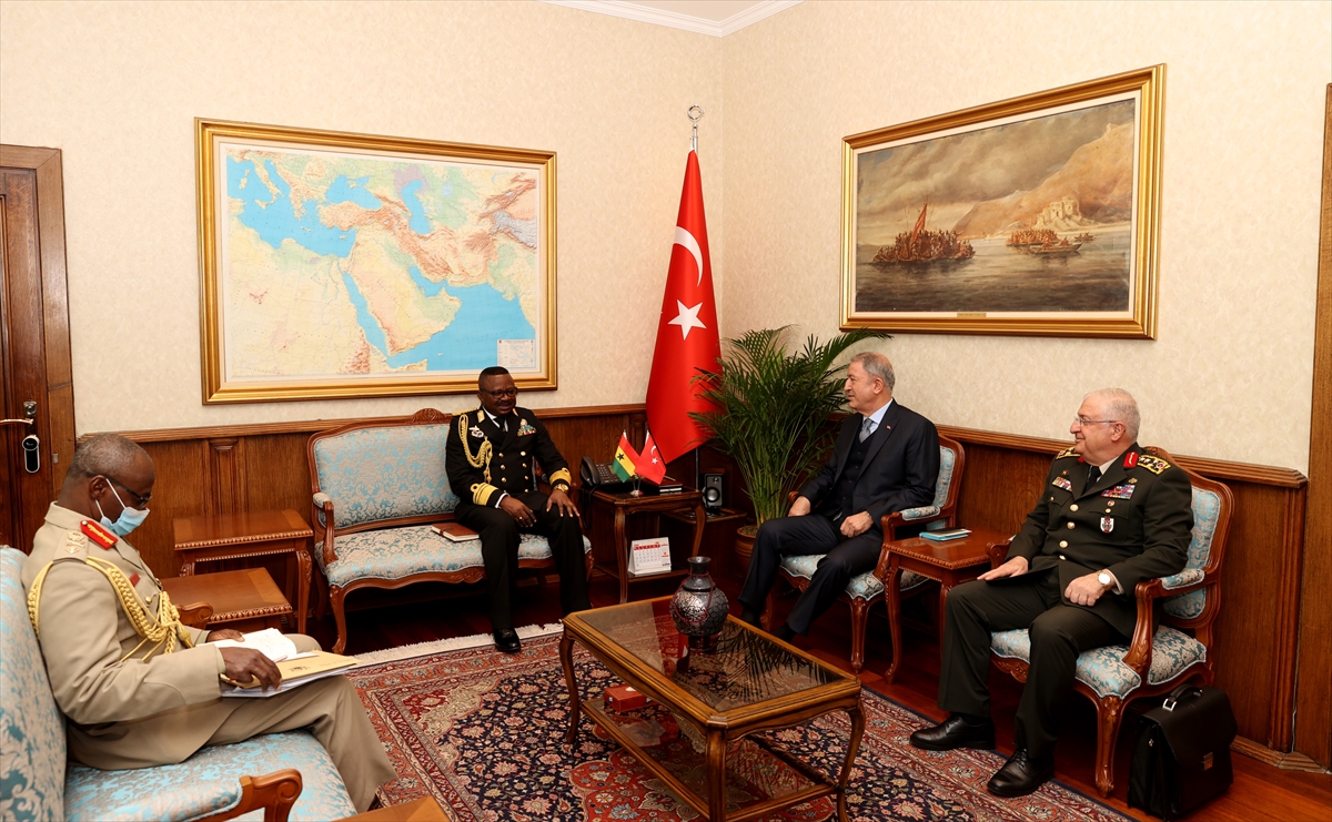 Milli Savunma Bakanı Akar, Gana Genelkurmay Başkanı'nı kabul etti