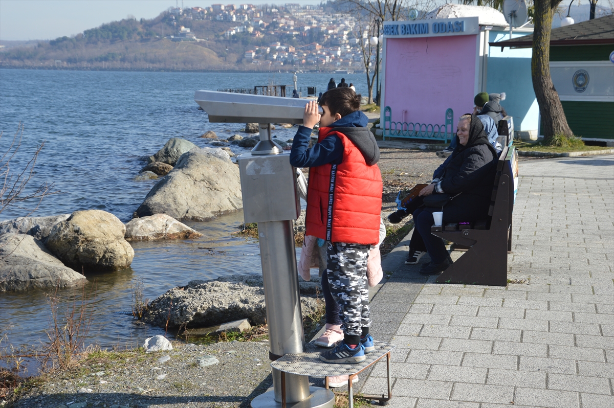 Sakarya'da insanlar güneşli havanın tadını çıkardı