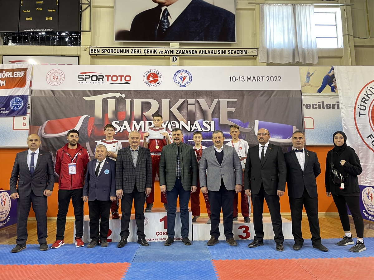 Türkiye Okullar Kick Boks Şampiyonası, Çorum'da sürüyor