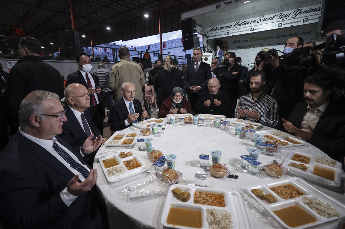CHP Genel Başkanı Kılıçdaroğlu, Yenimahalle Belediyesinin iftar programına katıldı:
