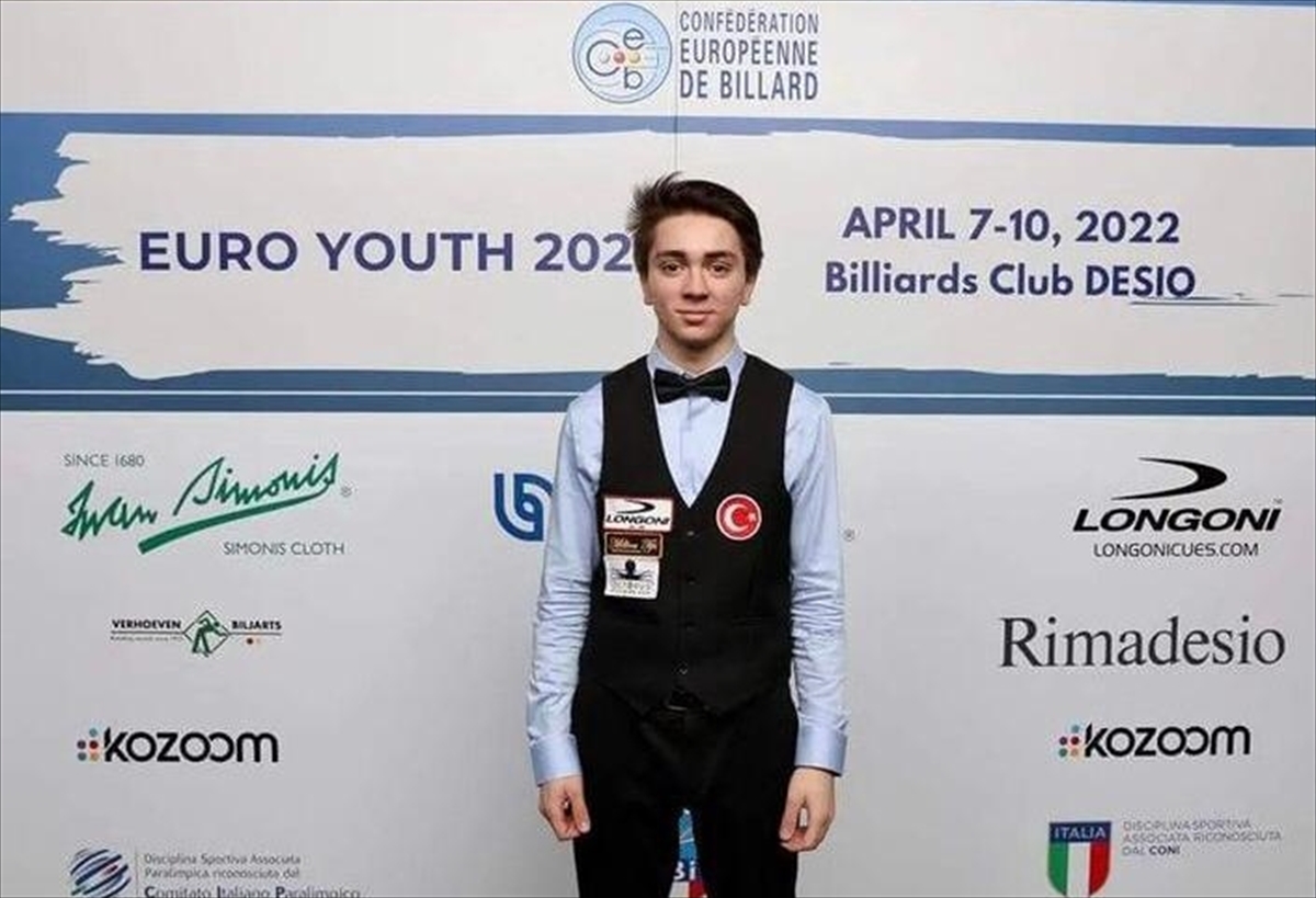 Genç milli bilardoculardan Avrupa Şampiyonası'nda 2'si altın 3 madalya