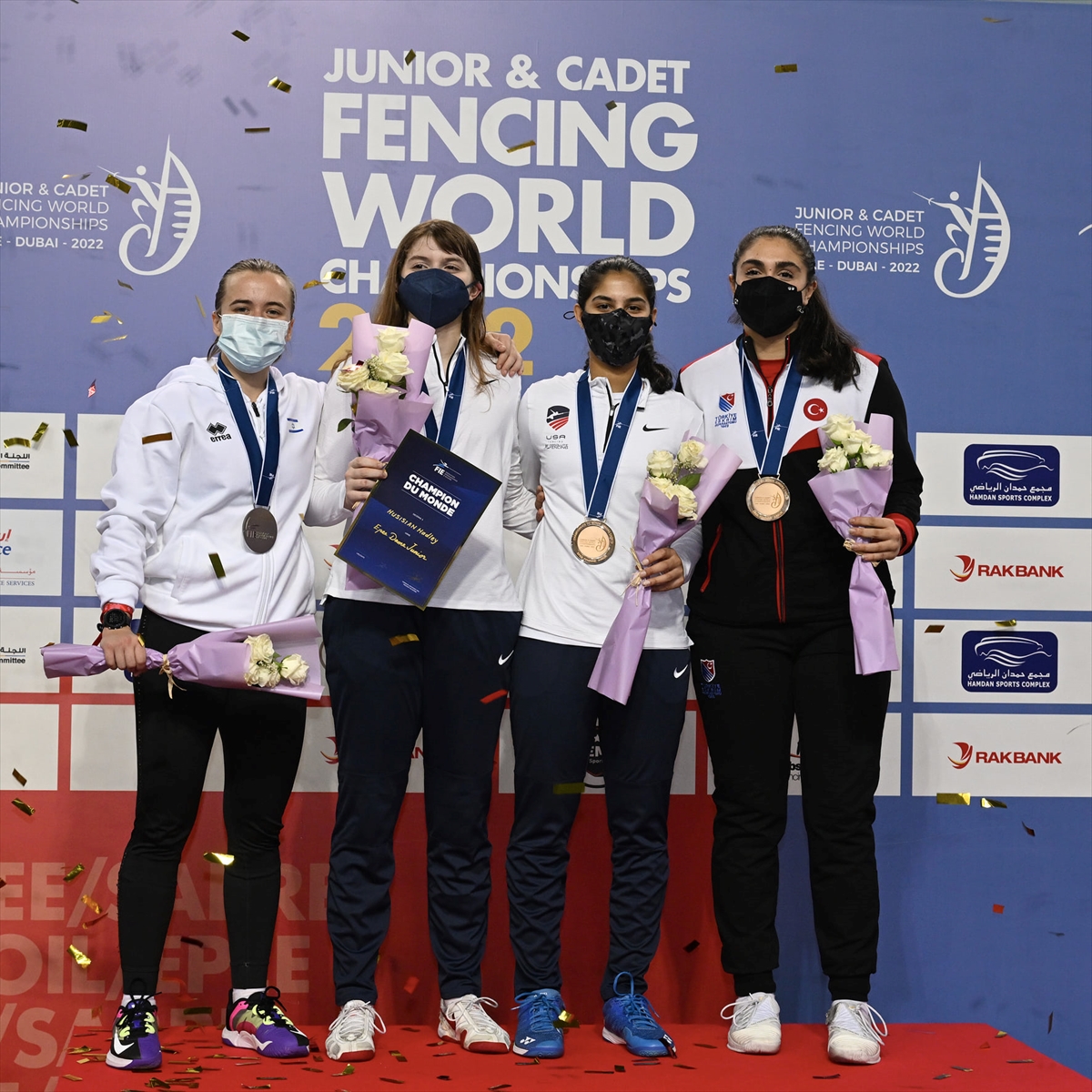 Gençler ve Yıldızlar Dünya Eskrim Şampiyonası'nda Aleyna Ertürk bronz madalya kazandı