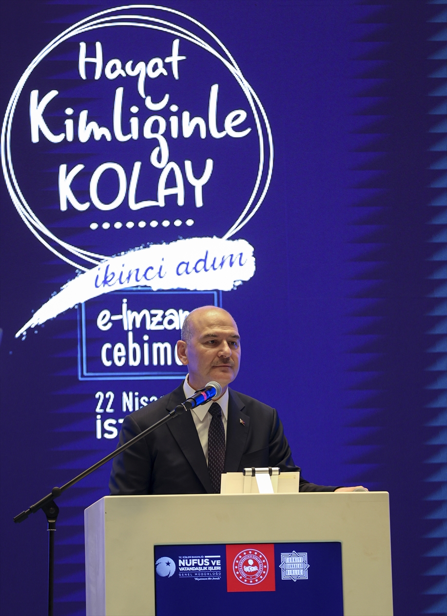 İçişleri Bakanı Soylu, e-İmza lansmanına katıldı: