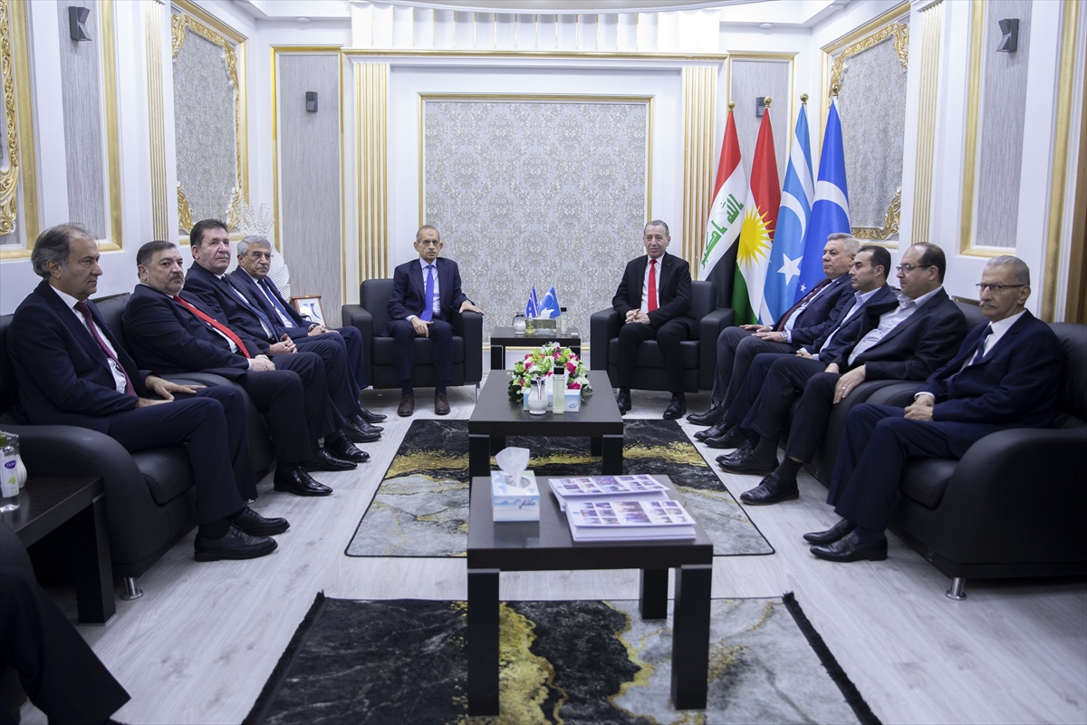 Irak Türkmen Cephesi Başkanı Turan, Erbil'de Türkmen Bakan Maruf'la görüştü
