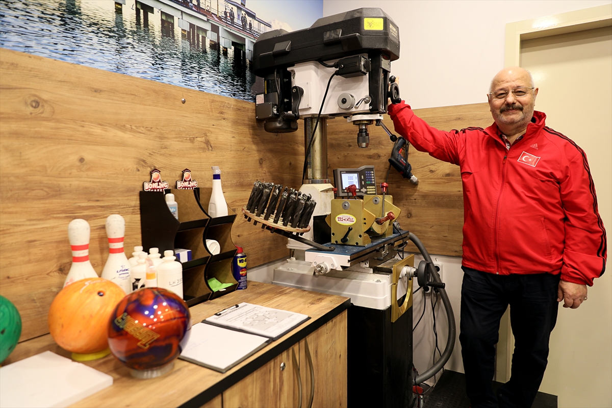 Samsun'daki bowling tesisinde sporculara özel top tasarlanıyor
