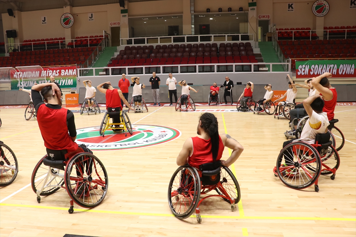 U23 Tekerlekli Sandalye Erkek Milli Basketbol Takımı, Yalova'da kampa girdi