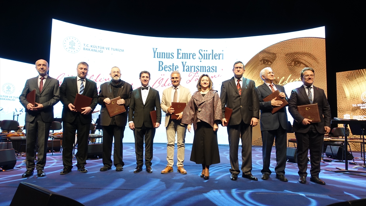 “Yunus Emre Şiirleri Beste Yarışması” ödülleri sahiplerini buldu