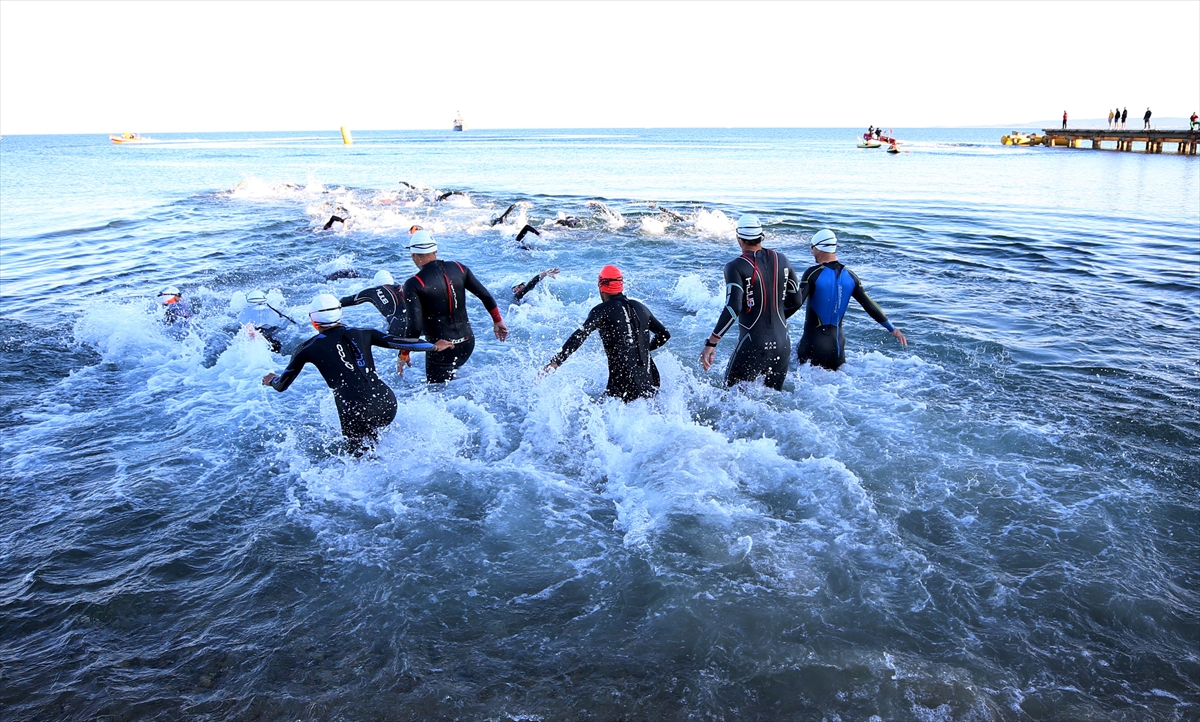 1915 Çanakkale Köprüsü Gelibolu Triatlonu'nun ikinci gün etabı başladı