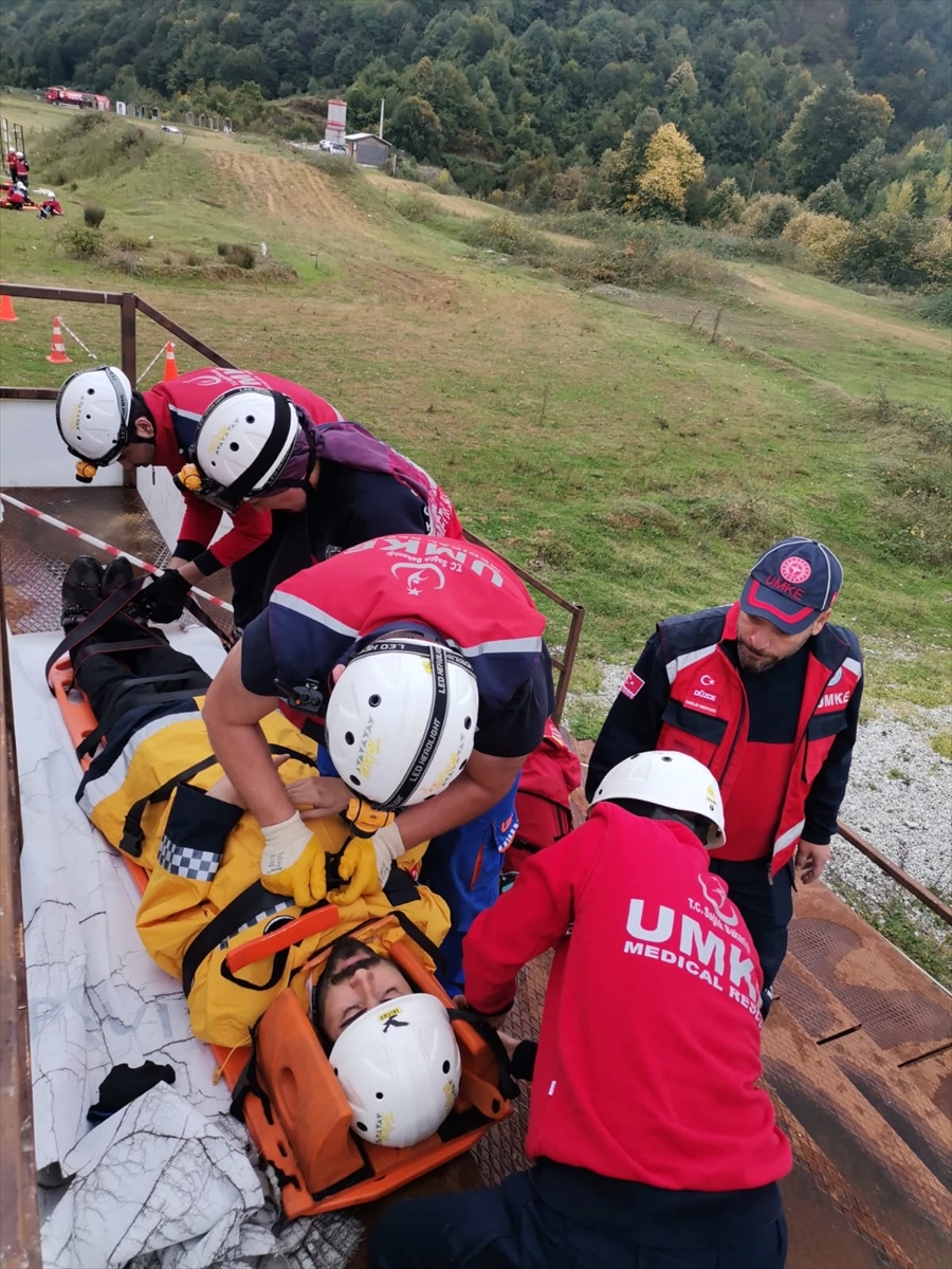Düzce'de arama kurtarma tatbikatı yapıldı