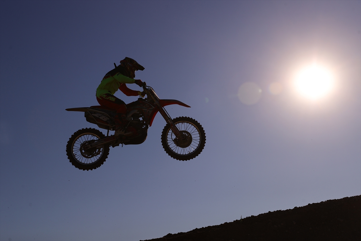 Edirne'de motokros heyecanı