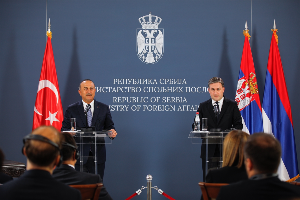 Bakan Çavuşoğlu, Sırp mevkidaşı Selakovic ile ortak basın toplantısında konuştu: