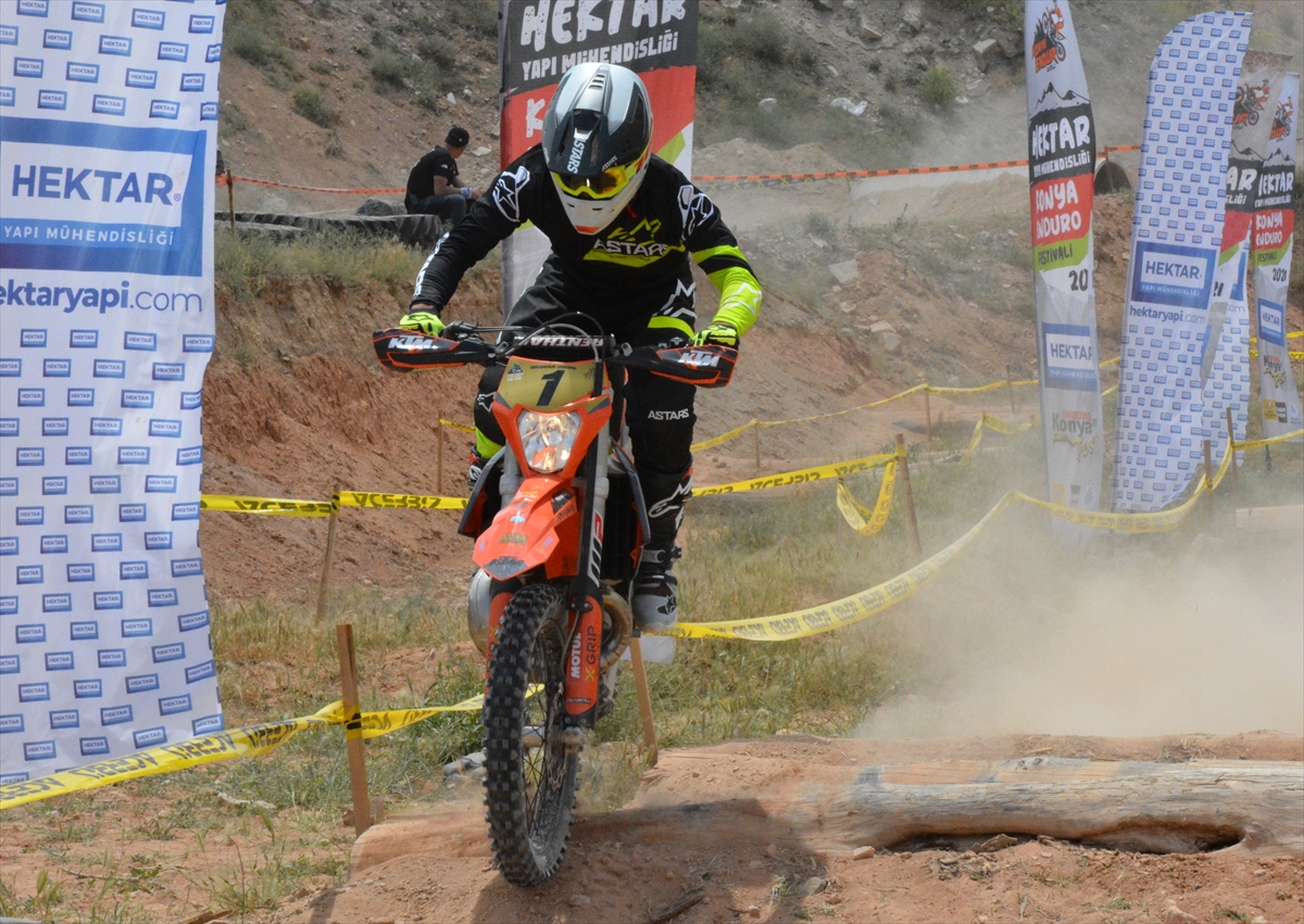 Konya Enduro Fest 2022 Yarışları'nın sıralama turları yapıldı