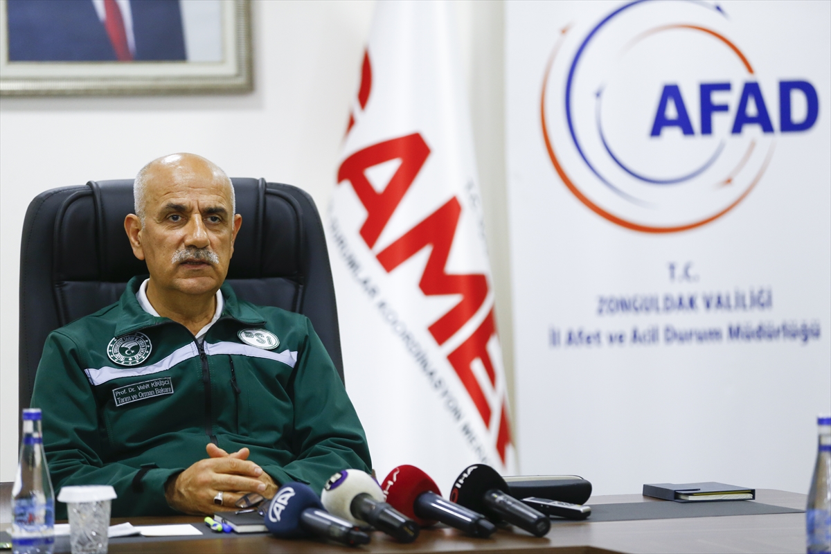 Tarım ve Orman Bakanı Kirişci, selden etkilenen Zonguldak'ta: