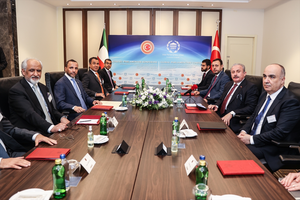 TBMM Başkanı Şentop, Kuveytli mevkidaşı el-Ganim ile görüştü