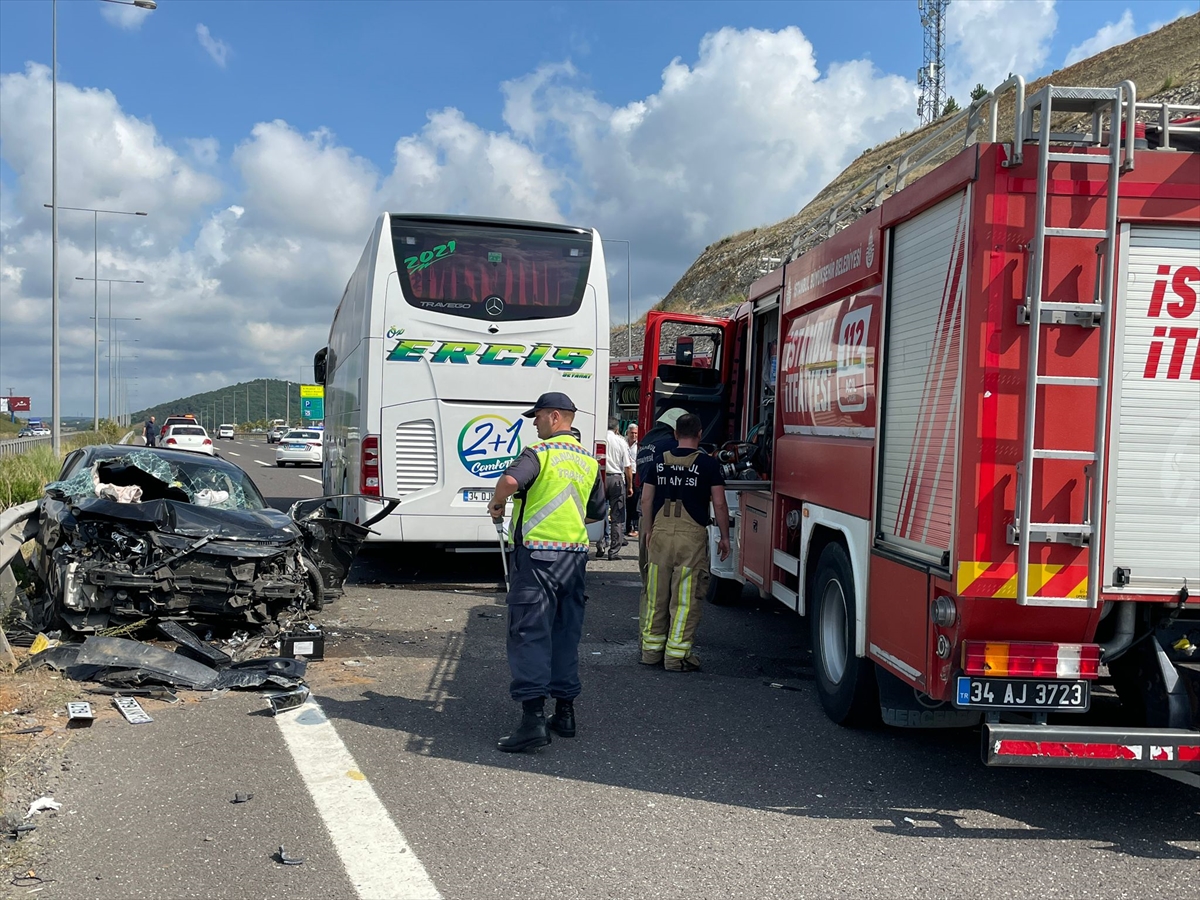 GÜNCELLEME – Kuzey Marmara Otoyolu'nda zincirleme trafik kazası