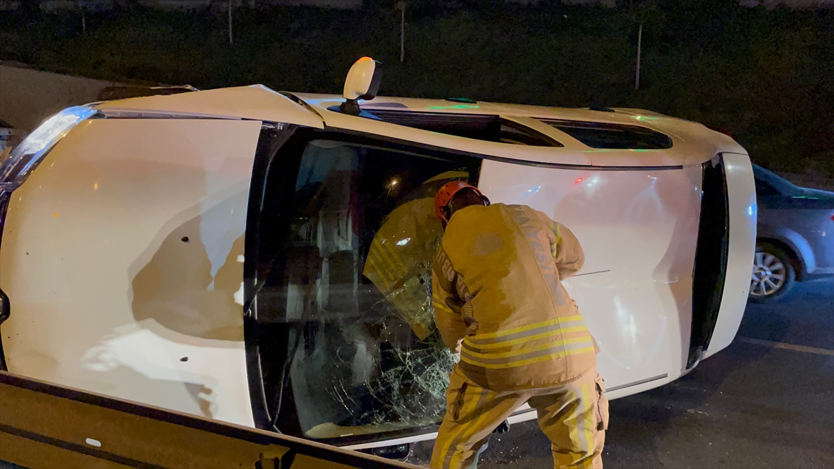 Kağıthane’deki trafik kazasında 1 kişi yaralandı