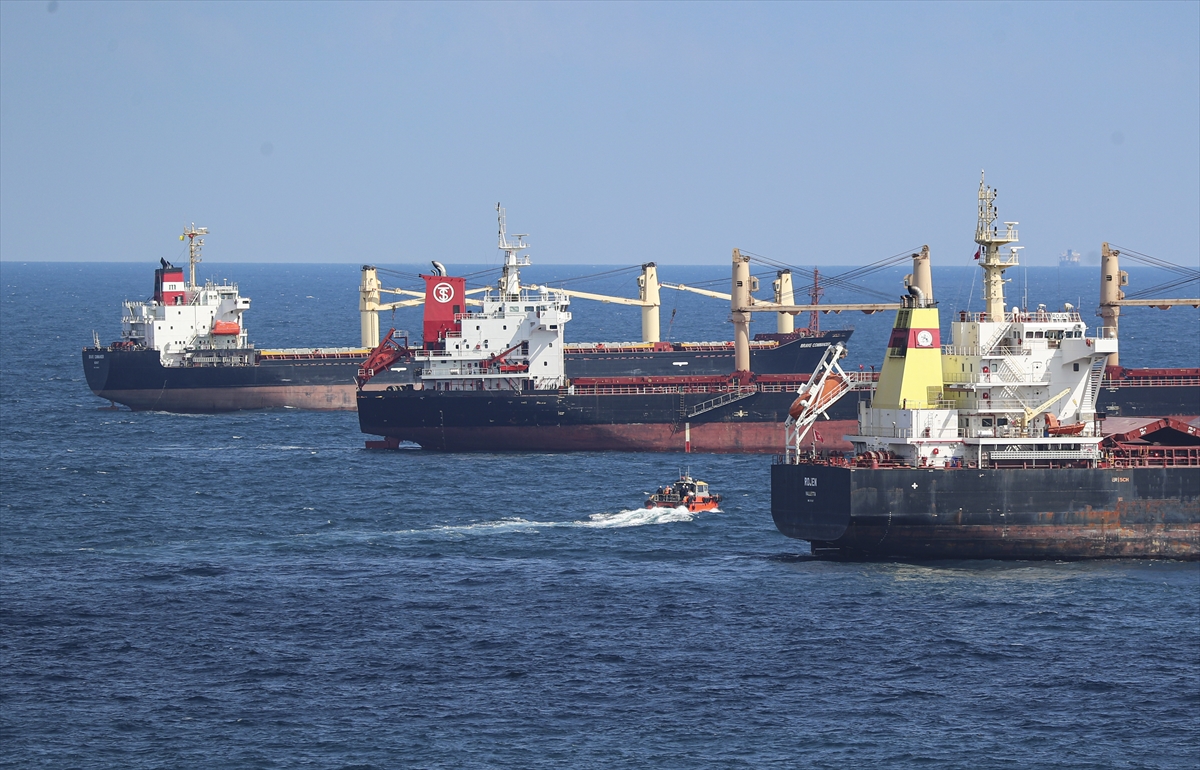 Ukrayna'dan hareket eden “Polarnet” gemisinin İstanbul açıklarındaki denetimi başladı