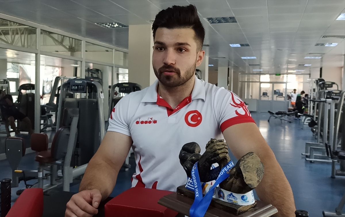 Milli bilek güreşçi Ali Karaçete, dünya şampiyonluğu için çalışıyor