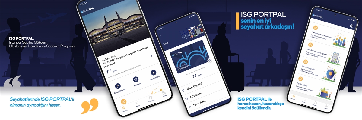 Sabiha Gökçen Havalimanı harcadıkça kazandıran sadakat programı ISG PORTPAL'ı hizmete sundu