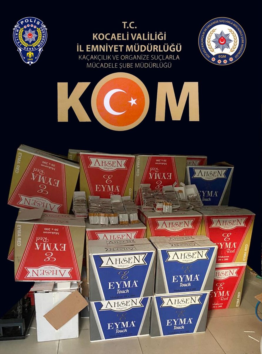 Kocaeli'de 434 bin 340 makaron ele geçirildi