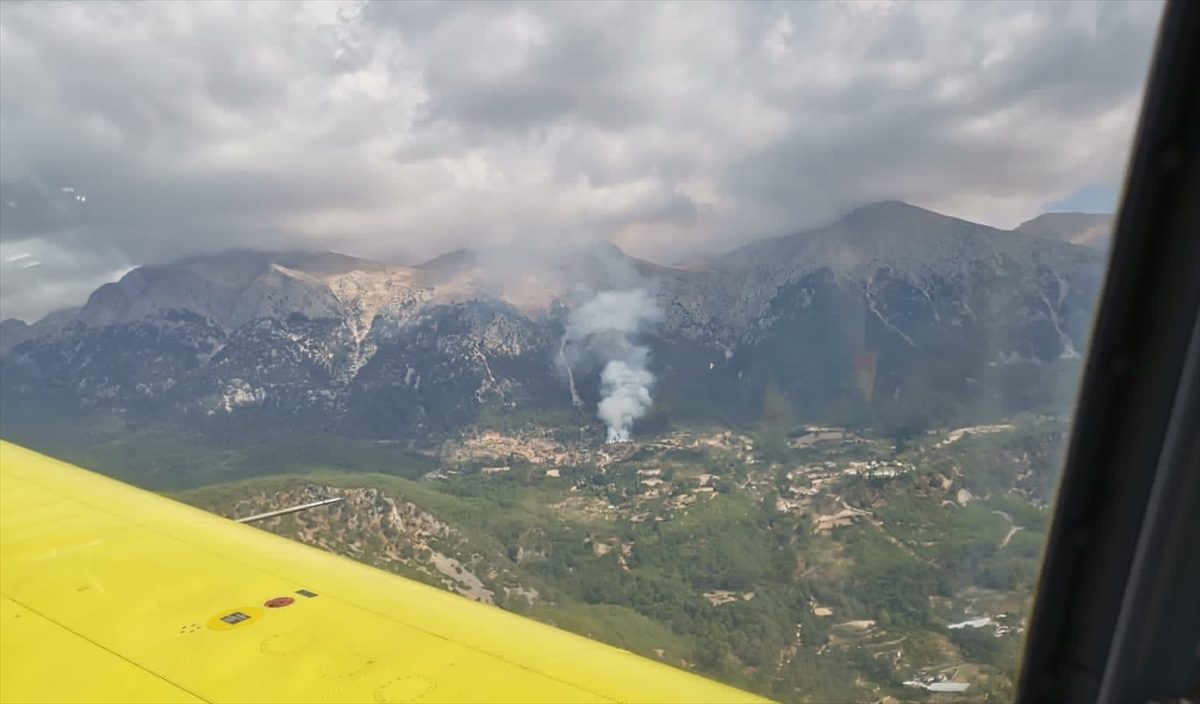 Muğla'da çıkan orman yangınına müdahale ediliyor