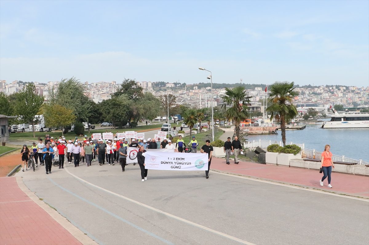 Samsun'da Dünya Yürüyüş Günü dolayısıyla etkinlik düzenlendi