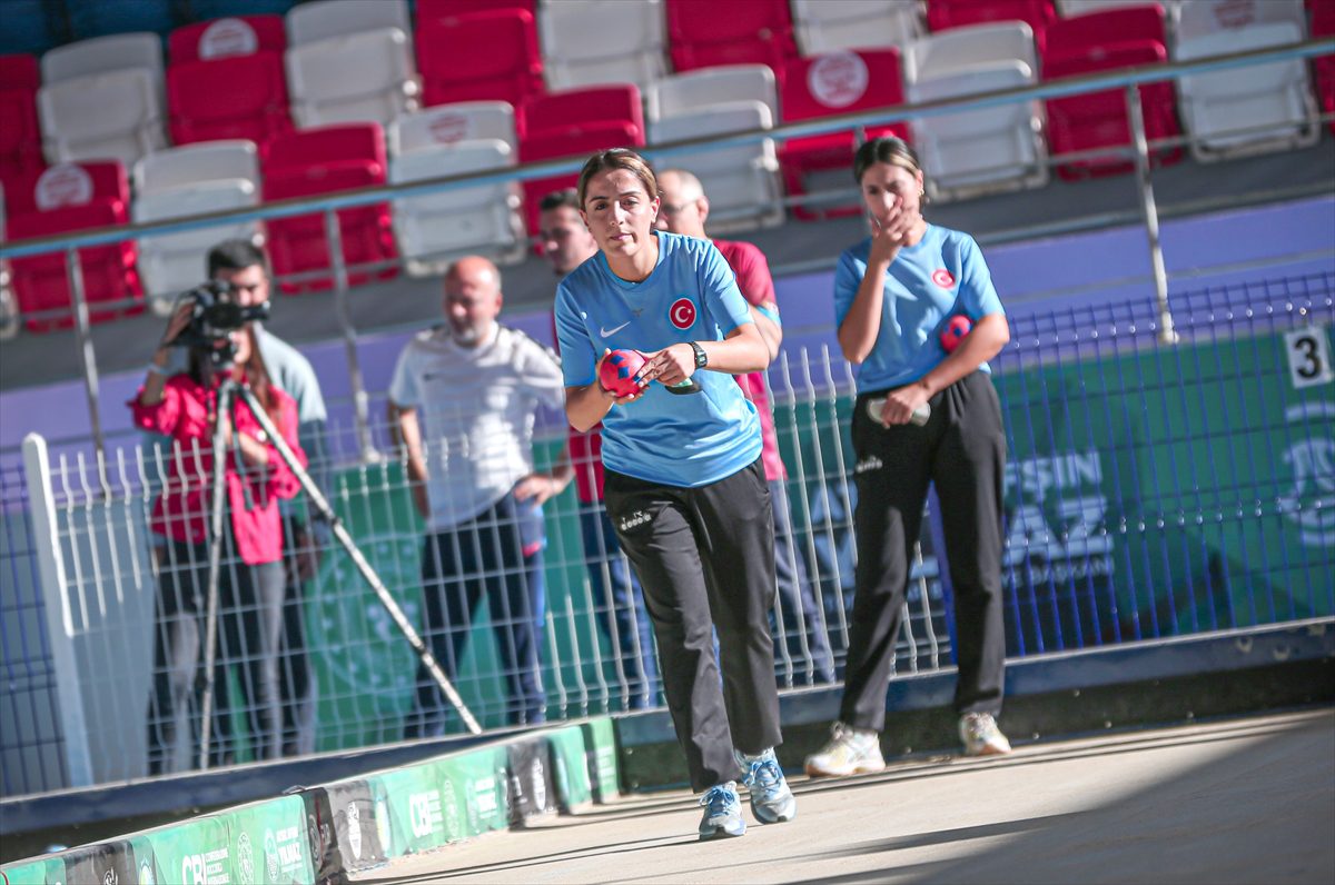 Dünya Tekler-Karışık Çiftler Bocce Şampiyonaları'nda eleme yarışları Mersin'de sürüyor